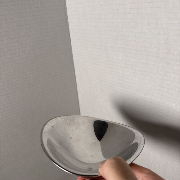 Vintage Nambe Bowl 579 SandCast Art Design MCM Secret Alloy Rare 1980's 6”x5” - Picture 7 of 8